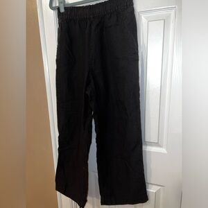 H&M 100% linen black pants
